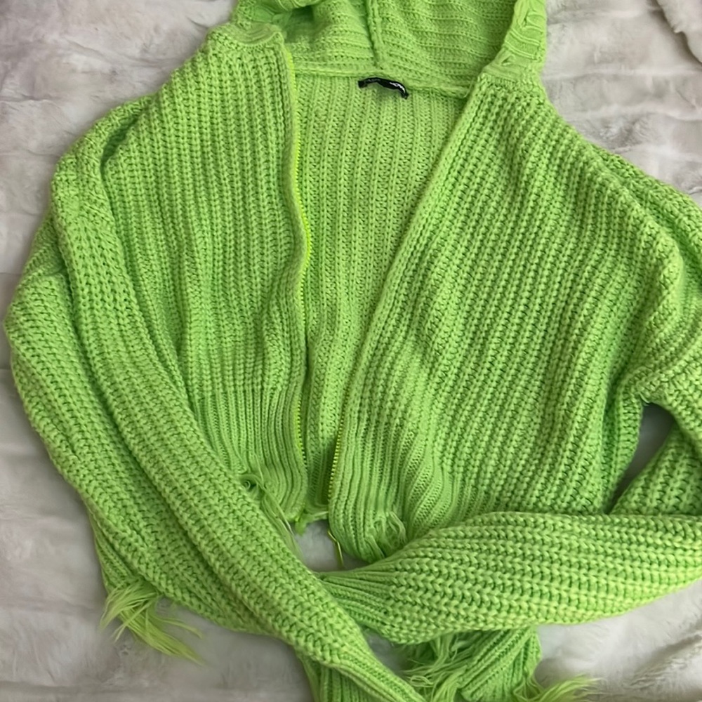 Fashion Nova Neon Crop Sweater